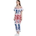 Kamala Harris 2024 Walz Bardot Ruffle jumpsuit View2