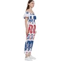 Kamala Harris 2024 Walz Bardot Ruffle jumpsuit View3