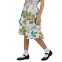 Leaf seamless pattern  Kids  Ruffle Flared Wrap Midi Skirt View2