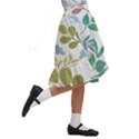 Leaf seamless pattern  Kids  Ruffle Flared Wrap Midi Skirt View3