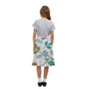 Leaf seamless pattern  Kids  Ruffle Flared Wrap Midi Skirt View4