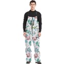 Leaf seamless pattern  Men s Front Zip Ski And Snowboard Bib Pants View1