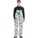 Leaf seamless pattern  Men s Front Zip Ski And Snowboard Bib Pants View3