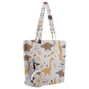 Seamless Dino Pattern Everyday Shoulder Bag with Pouch Bag View1