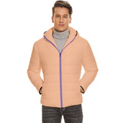 Peach Fuzz Men s Hooded Quilted Jacket