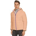 Peach Fuzz Men s Hooded Quilted Jacket View2