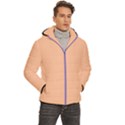 Peach Fuzz Men s Hooded Quilted Jacket View3