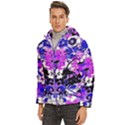 floral abstract Men s Hooded Quilted Jacket View2