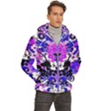 floral abstract Men s Hooded Quilted Jacket View3