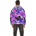 floral abstract Men s Hooded Quilted Jacket View4