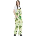 Christmas Pattern Background Seamless Women s Front Zip Ski And Snowboard Bib Pants View3