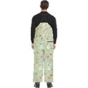 Christmas Pattern, Christmas Tree, Santa Men s Front Zip Ski And Snowboard Bib Pants View4