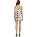 Christmas Pattern, Pattern, Christmas, Trees, Santa Body Wrap Sleeveless V-Neck Mini Dress View4