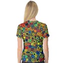 Circles, Colorful V-Neck Sport Mesh T-Shirt View2