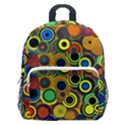 Circles, Colorful Kids  Age 5-10 Lightweight School Backpack with Side Pockets View1