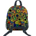 Circles, Colorful Kids  Age 5-10 Lightweight School Backpack with Side Pockets View2