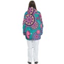 Floral Pattern, Abstract, Colorful, Flow Women s Multi Pockets Zip Ski and Snowboard Waterproof Breathable Jacket View4