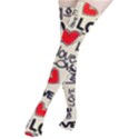 Love Abstract Background Love Textures Thigh High Stockings View2