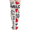 Love Abstract Background Love Textures Thigh High Stockings View4