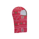 Red Christmas Pattern Xmas Decorations, Christmas Knitted Texture Balaclava Face Mask View3