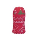 Red Christmas Pattern Xmas Decorations, Christmas Knitted Texture Balaclava Face Mask View4
