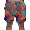 Swirly, Abstract, Multi Colored, Pattern, Men s Shorts View1