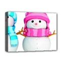 Two Snowmen, Deluxe Canvas 16  x 12  (Stretched)  View1