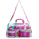 Two Snowmen, Sports Gym Duffle Bag with Shoe Compartment View1