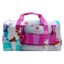 Two Snowmen, Sports Gym Duffle Bag with Shoe Compartment View2
