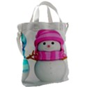 Two Snowmen, Canvas Messenger Bag View2