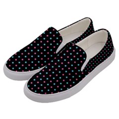 Pattern Dots Wallpaper Seamless Men s Canvas Slip Ons