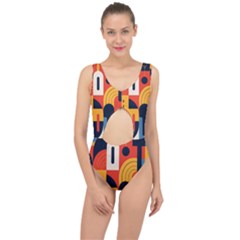 Abstract Pattern Design Center Cut Out Swimsuit