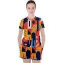 Abstract Pattern Design Women s T-Shirt and Shorts Set View1
