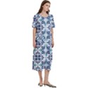 Tiles Abstract Pattern Texture Design Women s Cotton Short Sleeve Nightgown View3