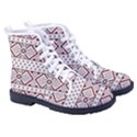 Ukrainian Folk Seamless Pattern Ornament Women s High-Top Canvas Sneakers View3