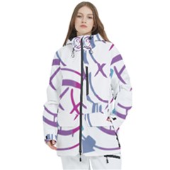 Blink 182 Logo Women s Multi Pockets Zip Ski And Snowboard Waterproof Breathable Jacket
