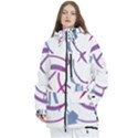 Blink 182 logo Women s Multi Pockets Zip Ski and Snowboard Waterproof Breathable Jacket View1