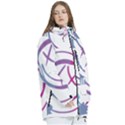 Blink 182 logo Women s Multi Pockets Zip Ski and Snowboard Waterproof Breathable Jacket View3