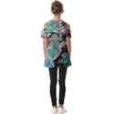 Marbling Mono Blend  Fold Over Open Sleeve Top View2