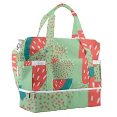 Watermelon Dots Summer Pattern Sports Shoulder Bag With Shoes Compartment