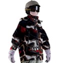 Confederate Flag Usa America United States Csa Civil War Rebel Dixie Military Poster Skull Women s Zip Ski and Snowboard Waterproof Breathable Jacket View3