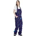 Realistic Night Sky Poster With Constellations Women s Front Zip Ski And Snowboard Bib Pants View3