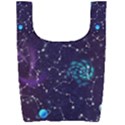 Realistic Night Sky Poster With Constellations Foldable Shopping Bag View2