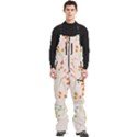 Boho Pattern Berries Flowers Nature Men s Front Zip Ski And Snowboard Bib Pants View1