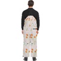 Boho Pattern Berries Flowers Nature Men s Front Zip Ski And Snowboard Bib Pants View4
