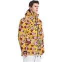Cartoon Xmas Characters Pattern Men s Multi Pockets Zip Ski and Snowboard Waterproof Breathable Jacket View3