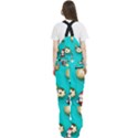 Christmas Decorations Blue Xmas Background Women s Front Zip Ski And Snowboard Bib Pants View4
