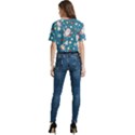 Christmas, Decorative, Desenho, Pattern Women s Round Neck Short Sleeve Crop Top View4