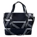 Stripes, Zigzag Sports Shoulder Bag with Shoes Compartment View2