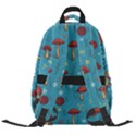 Whimsical Mushroom pattern Carry-on Travel Backpack View2